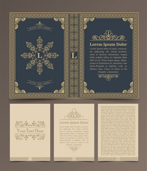 Páginas y portadas de diseños de libros ... | Premium Vector #Freepik #vector #libro #adorno #plantilla #retro Gothic Book Cover, Book Template Design, Fantasy Book Design, Bookbinding Materials, Libros Aesthetic, Book Cover Design Template, Hogwarts Christmas, Book Illustration Design, Gothic Books