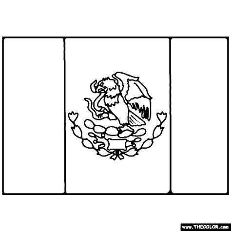 Mexican Flag Coloring Page Flag Outline Drawing, Mexican Flag Drawing, Mexican Flag Eagle, Flag Outline, Flag Drawing, Flag Template, Flag Coloring Pages, Mexican Flag, Mexican Flags