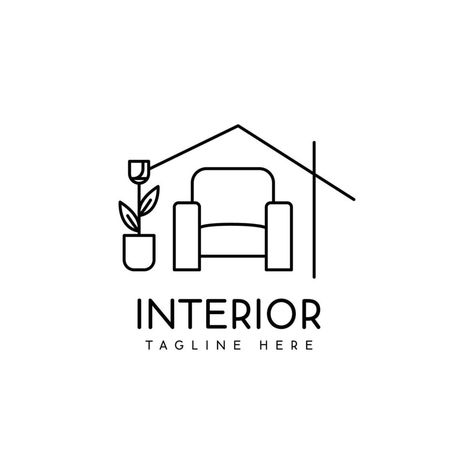 interior logo design Home Design Logo Ideas, Home Decor Logo Design Ideas, Interior Design Logo Ideas Graphics, Organization Logo Design Ideas, Interior Design Logo Inspiration Ideas, Interior Design Logos Ideas, 2d Logo Design, Interior Design Logo Brand Identity, Home Logo Design Creative