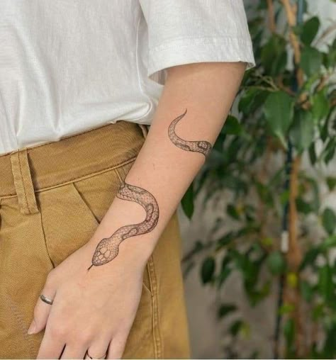 Snake Tattoo Ankle Wrap, Snake Tattoos Wrists, Snake Forearm Tattoo Wrap, Snake Around Wrist Tattoo, Wrap Snake Tattoo, Wrap Around Snake Tattoo Arm, Snake Wrist Tattoo Wrap, Snake Tattoo Wrapped Around Arm, Wrist Snake Tattoo