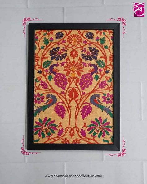 Elevate your home with the intricate designs of paithani frames.Each frame tells a tale of tradition and craftsmanship, adding a touch of elegance to your home decor.Let paithani weave its magic on your walls and celebrate the beauty of Maharashtra textiles. DM for prices Elevate Your Home, Intricate Designs, Textiles, Frame, Wall, Beauty, Quick Saves, Home Decor, Design