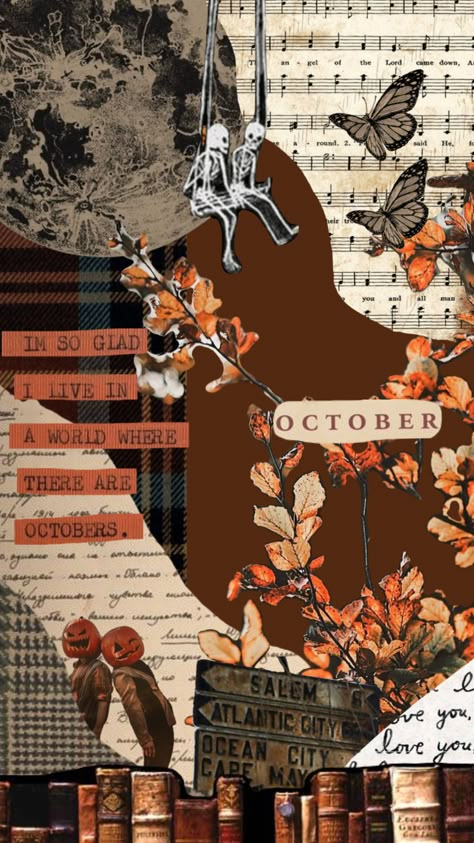 #october Artober 2024, Adrian Core, October Aesthetics, October Core, October Collage, Vibey Wallpapers, Fall Backrounds, First Of October, October Season