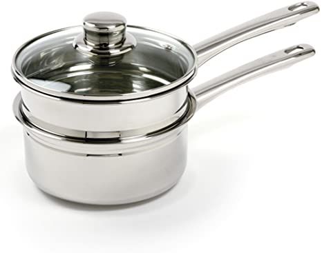 Norpro Stainless Steel Double Boiler 1.5-Quart, shown Double Boilers, How To Melt Caramel, Chocolate Custard, Cooking Sauces, Hollandaise Sauce, Chocolate Cheese, Double Boiler, Cooking Utensils, Melting Chocolate