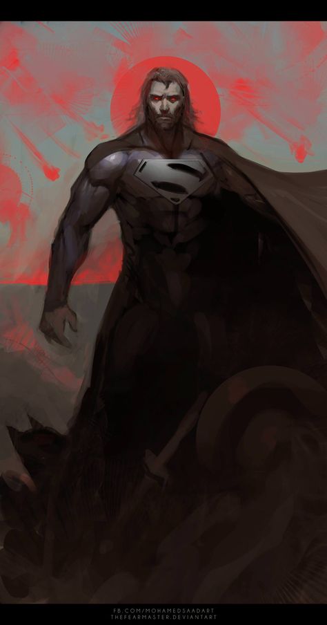 everyday i do a digital painting, here's today's : Kal El - Album on Imgur Superman Concept Art, Dark Superman, Evil Superman, Superman Artwork, Kal El, Superman Wallpaper, Marvel And Dc Characters, Dc Comics Wallpaper, Superman Art