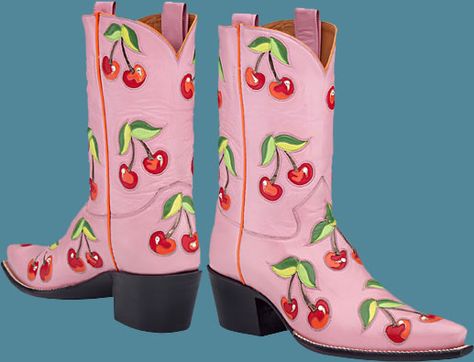 Cherry Amore boots, Rocketbuster, Tx. Rocketbuster Boots, Cherry Boots, Cherry Stuff, Fruit Festival, Cherry Farm, Cherry Girl, Cherry Charm, Vintage Western Wear, Cherry Cherry