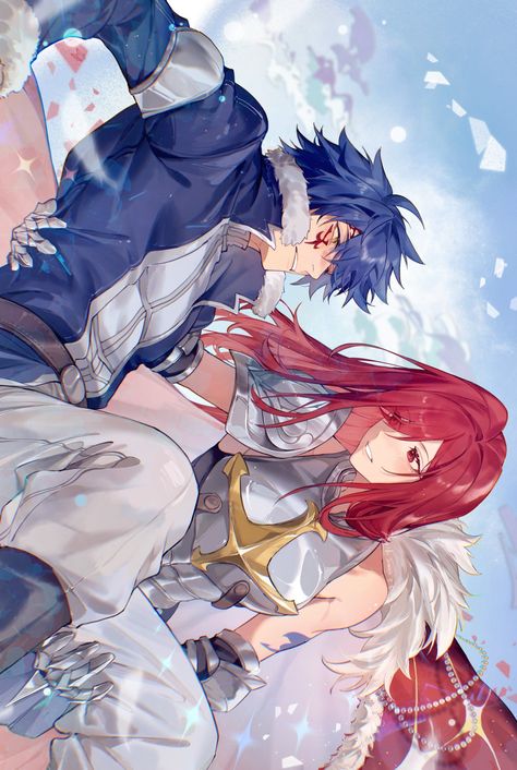 Fairy Tail Erza And Jellal, Jerza Fairy Tail, Fairy Tail Nashi, Erza X Jellal, Loke Fairy Tail, Erza Et Jellal, Fairy Tail Jellal, Fairy Tail Gruvia, Jellal And Erza