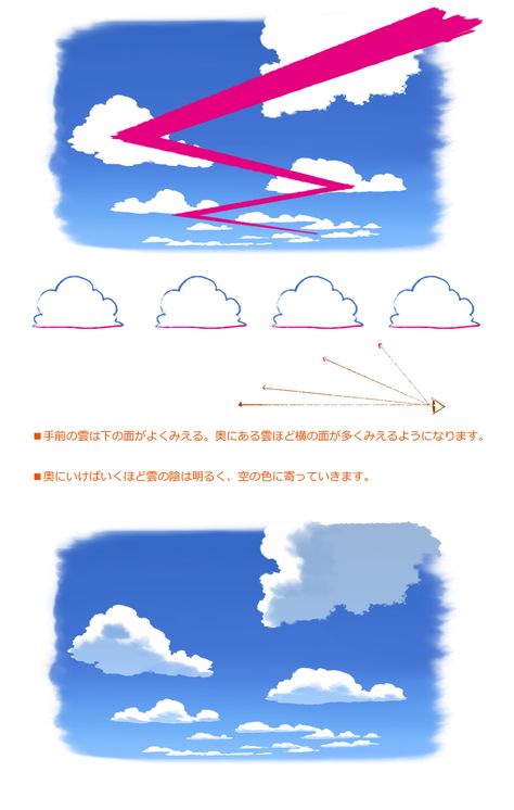 Original Background, Concept Art Tutorial, Digital Painting Techniques, Digital Art Beginner, Perspective Art, Cloud Art, Background Drawing, Uta No Prince Sama, Cloud Drawing