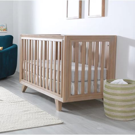 Karla Dubois Wooster 3-in-1 Convertible Crib & Reviews | Wayfair Toddler Beds, Adjustable Mattress, Convertible Crib, Two Story Homes, Project Nursery, Second Story, Full Size Bed, Crib Mattress, Baby Crib