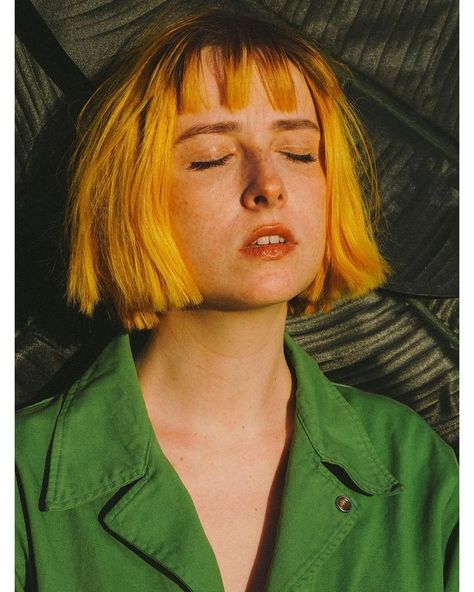 Ginger Hair Dark, Academia Hairstyles, Tessa Violet, Color In Hair, Academia Hairstyle, Portrait Sketchbook, Ap Art Portfolio, Yellow Hair Color, Hair Yellow