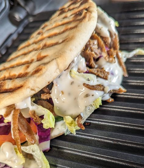 Meat-free Shawarma Kebab – Deli Kitchen Shawarma Kebab, Deli Kitchen, Tzatziki Sauce, Chilli Sauce, Crushed Garlic, Red Cabbage, Romaine Lettuce, Wrap Sandwiches, Meat Free