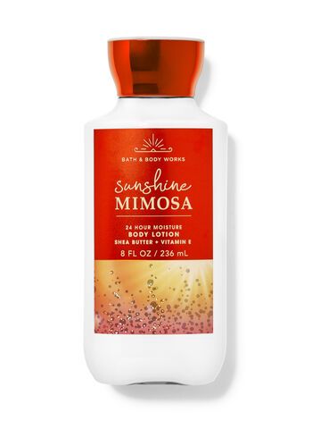 Sunshine Mimosa, Products Organization, Bathroom Bag, Travel Bathroom, Office Things, Bath & Body Works, Best Lotion, Bath Stuff, Citrus Fragrance