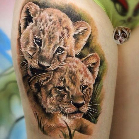 Lion Cub Tattoo, Cub Tattoo, Boys Tattoo, Lion Hand Tattoo, Revelation Tattoo, Lion King Tattoo, Cubs Tattoo, Salvation Tattoo, Ray Tattoo