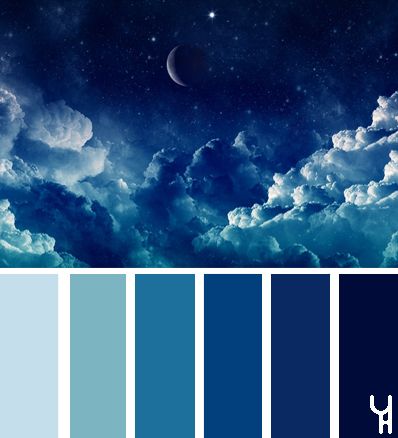 Artemis Artemis Color Palette, Night Sky Color Palette, Navy Blue Color Palette, Bathroom Navy, Blue Color Pallet, Bedroom Ideas For Couples, Color Schemes Colour Palettes, Bedroom Color, Sky Color