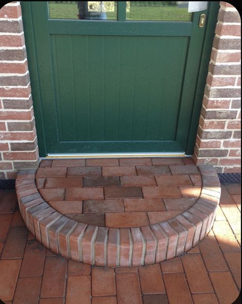 Stone Entry Steps, Arch Designs For Hall, Brick Porch, Front Door Steps, Brick Patterns Patio, Brick Steps, Patio Steps, Brick Arch, Brick Construction