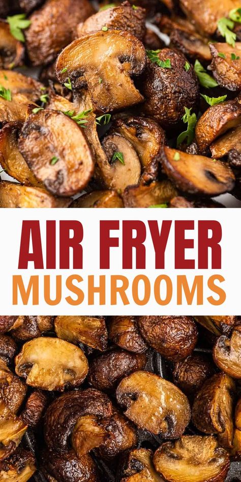 Air Fry Mushrooms, Fresh Mushroom Recipes, Frying Mushrooms, Air Fried Mushrooms, October Meals, Air Fryer Mushrooms, Food Mushrooms, Airfry Recipes, Vienna Bread