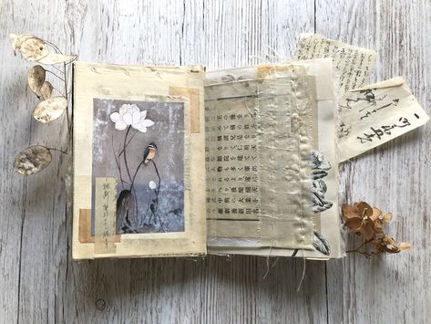 Japanese Ephemera Junk Journal by Jane Chipp! - The Graphics Fairy Japanese Junk Journal, Japanese Ephemera, Jane Chipp, Japanese Journal, Japanese Paper Art, Japanese Poetry, Concertina Book, Japanese Watercolor, The Graphics Fairy