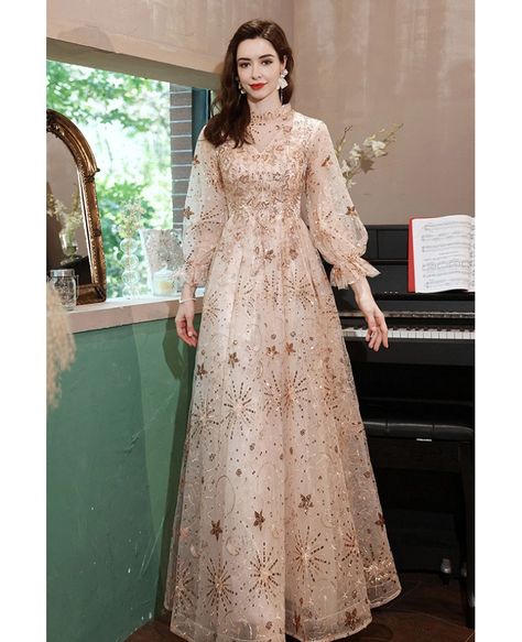 Wedding Gowns For Bridesmaids, Long Dress Brokat Modern Simple, Dress Vintage Hijab, Organdi Dress, Gowns Full Sleeves, Dress Brokat Modern Simple, Model Dress Brokat Modern, Dress Pesta Brokat, Longdress Hijab