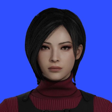 Ada Wong, Red, Hair, Black