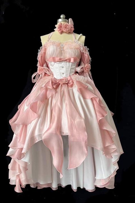 Cupid Aesthetic Outfit, Pretty Dresses Aesthetic, Cupid Outfit, Cupid Aesthetic, Pink Victorian Dress, Cupid Dress, Lolita Outfits, Kawaii Fashion Outfits, Fairytale Dress