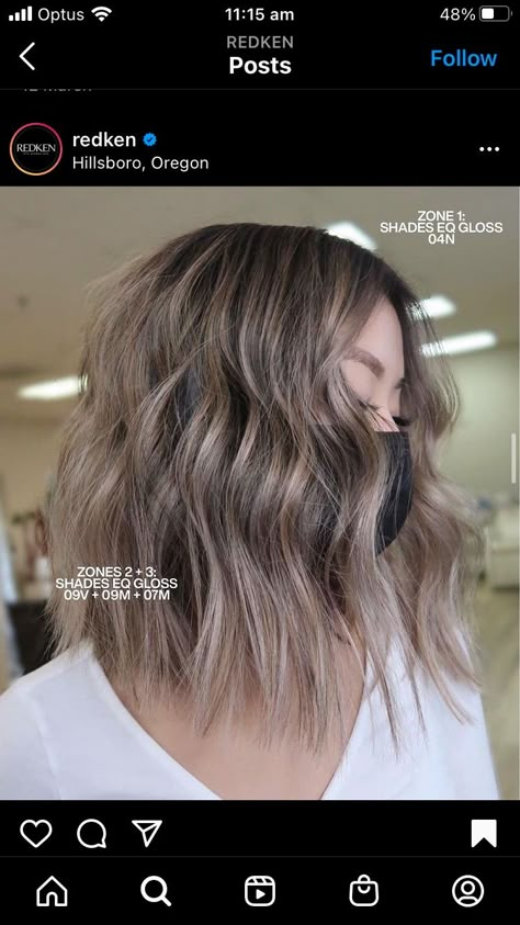 Cool Brown Hair, Brown Hair Color Shades, Hair Color Guide, Hair Foils, Redken Hair Color, Mushroom Hair, Dark Blonde Hair Color, Mushroom Brown, Black Hair Balayage