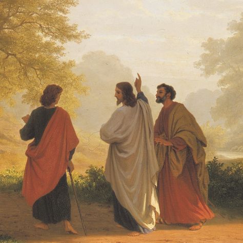 Coping with loneliness, by Fr. Broom Road To Emmaus Art, Christian Png Images, The Road To Emmaus, Road To Emmaus, Jesus Christ Painting, Baroque Painting, Orthodox Christian Icons, Pictures Of Christ, Maria Magdalena