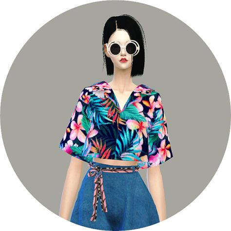 Sims 4 CC's - The Best: Hawaiian Shirts & Skirt Pants With Belt by Marigol... Marigold Sims 4, Buffalo Boots, The Sims 4 Pc, Pants With Belt, Sims 4 Cc Folder, Clothing Female, Sims 4 Mm, Sims 4 Update, Sims Hair