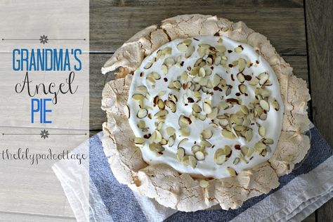 Angel Pie Recipe, Lily Pad Cottage, Angel Pie, Lilypad Cottage, Crostini Recipes, Iowa Girl Eats, Custard Filling, Gf Desserts, First Thanksgiving