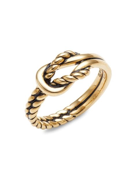 Goldplated Sterling Silver Knot Ring Luna Skye Jewelry, Gold Chunky Ring, Metallic Rings, Trending Christmas, Trending Christmas Gifts, Buckle Ring, Chunky Ring, Knot Design, Knot Ring