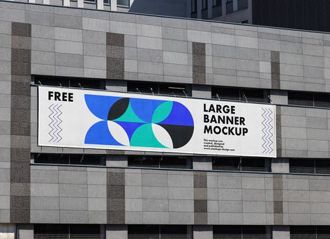 Free Large Building Banner Mockup PSD - Good Mockups Banner Mockup Free Psd, Horizontal Banner Design, Building Mockup, Building Banner, Grey Building, Shell Graphic, Banner Mockup, Large Building, Meeting Planning