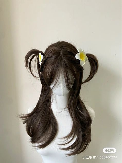 Kawaii Wigs, Bow Hairstyle, Hair Tips Video, Style Savvy, Hair Inspo Color, Dream Hair, Hairstyles For School, الرسومات اللطيفة, Hair Designs