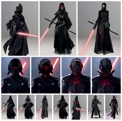 Second Sister Ideation Art from Star Wars Jedi: Fallen Order #art #artwork #gaming #videogames #gamer #gameart #conceptart #illustration #starwars #starwarsjedifallenorder #starwarsjedi Star Wars Jedi Fallen Order Concept Art, Star Wars Fallen Order Concept Art, Sith Inquisitor Concept Art, Jedi Fallen Order Concept Art, Star Wars Second Sister, Star Wars Sith Concept Art, Star Wars Helmet Concept, Star Wars Inquisitor Concept Art, Fallen Order Concept Art