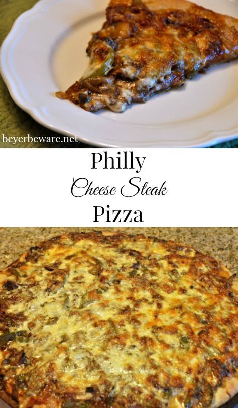 Cheese Steak Pizza, Provolone Recipes, Philly Cheese Steak Pizza, Pizza Pies, Philly Cheese Steak Recipe, Leftover Roast Beef, Steak Pizza, Philly Steak, Pizza Ideas