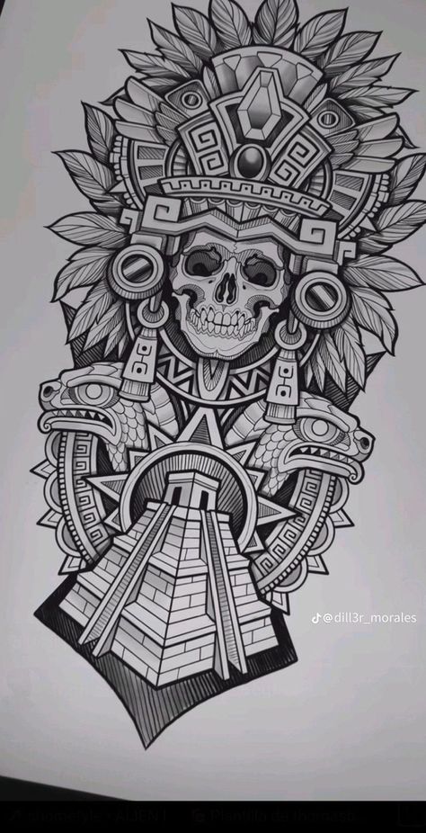 Aztec Flash Art, Aztec Tattoos Sleeve, Azteca Tattoo, Aztec Drawing, Aztec Artwork, Jaguar Tattoo, Aztec Wallpaper, Mayan Tattoos, Aztec Tattoos