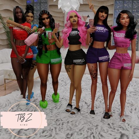 Friend Pajamas | Patreon The Sims 4 Cc Clothing Urban, Black Simmers Sims 4, Sims 4 Women Clothing Patreon, Black Female Sims 4 Cc Clothes, Sims 4 Birthday Outfit, Sims 4 Cc Black Female Clothes Patreon, Free Sims 4 Cc Packs Clothing, The Sims 4 Cc Baddie Hair, Sims 4 Clothes Patreon Free