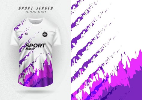 mockup background for sports jersey purple side stripes Motif Jersey Futsal, Purple Jersey Design, Jersey Futsal Printing Design, White Jersey Design, Background Jersey, Jersey Background, Jersey Futsal, Mockup Background, Football Jersey Shirt