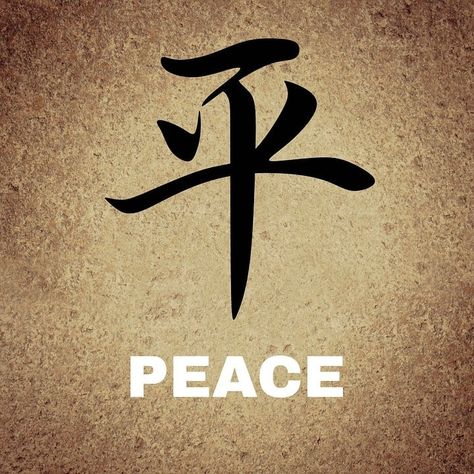 Happiness In Chinese, Peace Corner, Japanese Tattoo Words, Symbol For Love, Chinese Symbol Tattoos, Japanese Tattoo Symbols, Chinese Tattoo, Learn Japanese Words, Japanese Symbol