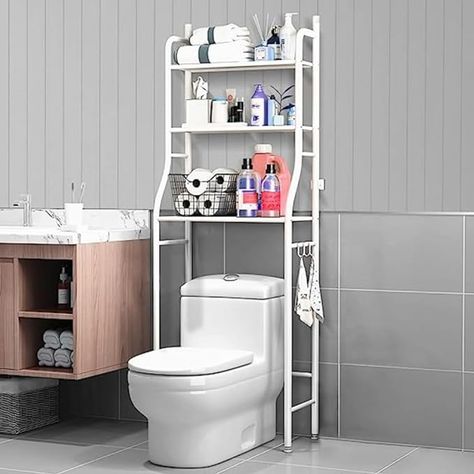 TOILET STORAGE RACK Number of shelves: 3 Special features: Adjustable Shape: Trapezoid Age range (description): Adult Finish type: Smooth Length: 2'10 Width: 10.5' Height: 2' https://easytopocket.myshopify.com/collections/trending-now/products/toilet-storage-rack #sale #portable #shelves #movable #spaceutilizer #SmartHome #onlineshopping #easytopocket Portable Shelves, Toilet Storage Rack, Toilet Rack, Bathroom Shelves Over Toilet, Toilet Storage, Bathroom Shelves, New Gadgets, Storage Rack, Smart Home