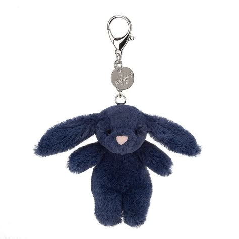 Bashful Bunny, Jellycat Toys, Jellycat Bashful, Jellycat Bunny, Jelly Cat, Jellycat Stuffed Animals, Blue Keychain, Bunny Bags, Navy Bag