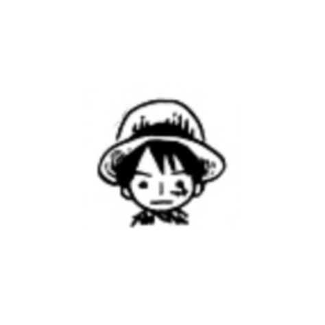 One Piece Aesthetic Pfp, One Piece Small Drawing, One Piece Doodles Simple, One Piece Doodle Art, Luffy Doodle, One Piece Doodle, One Piece Widget Black And White, One Piece Luffy Black And White, One Piece Stickers Printable Black And White