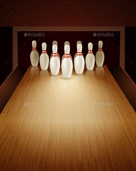 Bowling Game Realistic Illustration Optavia Tips, Bowling Lane, Typography Wallpaper, Portraits Pop Art, Games Wallpaper, Sport Vector, Sketch Background, Bowling Games, Realistic Illustration