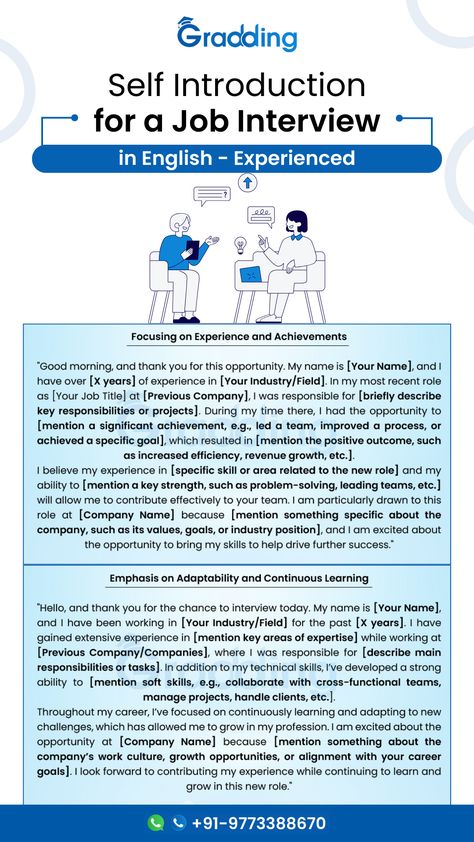 Want to nail your job interview? Here's how to introduce yourself confidently as an experienced professional. Perfect tips for a great first impression! Click on the title or the three dots to visit our website. 🌐 #JobInterviewTips #SelfIntroduction #CareerAdvice #InterviewSuccess #ProfessionalGrowth . [self introduction for job interview, job interview introduction tips, professional self introduction, how to introduce yourself in interview, experienced job interview introduction] How To Introduce Yourself In Interview, Introduction For Job Interview, Self Introduction For Job Interview, Interview Introduction, Self Introduction In English, Introduction In English, English Structure, Self Introduction, Introduce Yourself