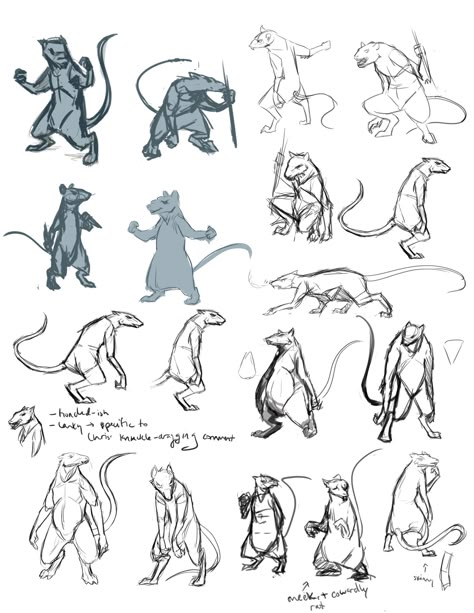 Character Sillouhette, Rat Oc Art, Rat Dnd Character, Rat Concept Art, Rat Drawing Reference, Dnd Ratfolk, How To Draw Anthropomorphic Animals, Rat Fursona, Rat Character Design