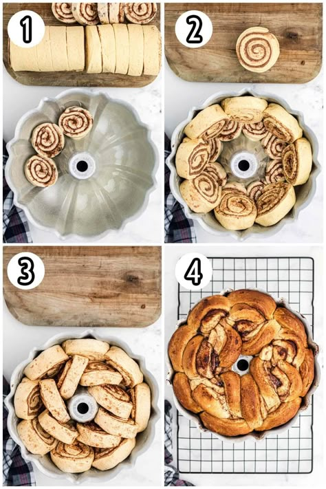 Canned Cinnamon Roll Bundt Cake, Bundt Cinnamon Rolls, Cinnamon Roll Bundt Cake Monkey Bread, Cinnamon Bun Bundt Cake, Bundt Cake Cinnamon Roll, Pecan Cinnamon Roll Bundt Cake, Brunch Bundt Cake, Bundt Cake Recipes Breakfast, French Toast Bundt Cake