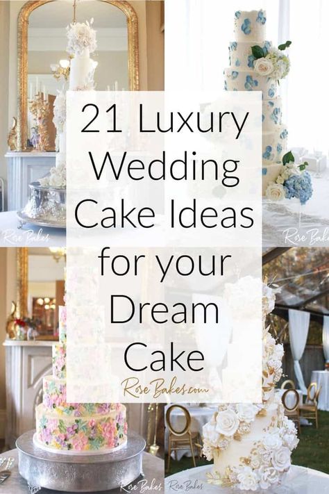 21+ Luxury Wedding Cake Ideas for your Special Day Wedding Cake Stand Gold, Luxury Wedding Cake Design, Classy Wedding Cakes, Bow Wedding Cakes, Castle Wedding Cake, Fairy Tale Wedding Cake, Whimsical Wedding Cakes, Fancy Wedding Cakes, Extravagant Wedding Cakes