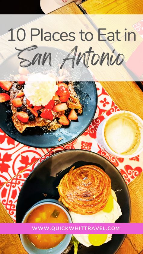 The Best Places to Eat in San Antonio Places To Eat San Antonio, Large Cream Puffs, San Antonio Restaurants, Guacamole Salad, Chocolate Cream Puff, Breakfast Places, Tres Leches Cake, Crab Salad, Agua Fresca