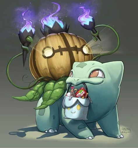 Halloween Bulbasaur, Halloween Pokemon, Halloween Tumblr, Pokemon Umbreon, Pokemon Halloween, Pokemon Bulbasaur, Pokemon Tattoo, Chandelier Art, Cute Pokemon Pictures