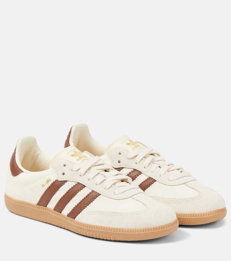 Samba OG leather sneakers in white - Adidas | Mytheresa Adidas Samba Og, Adidas Shoes Women, Adidas Campus, Fall Winter 2024, Shoes Sneakers Adidas, Vans Authentic, White Trainers, Adidas Gazelle, Dream Shoes