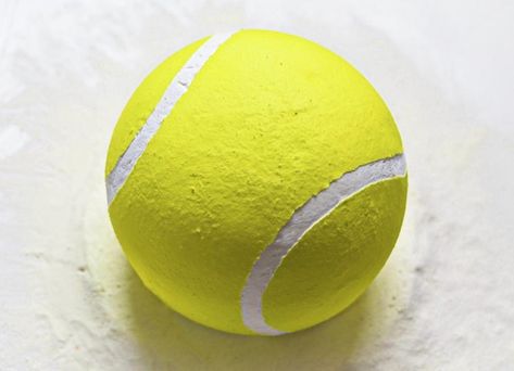 Whipped Cream Tennis Ball Cake  by JeyadraVijayselvan Mango Whipped Cream, Tennis Ball Cake, Tennis Cake, Whipped Cream Cake, Whipped Cream Cakes, Cake Inside, Gravity Defying Cake, Realistic Cakes, Ball Cake