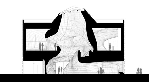 Architectural Drawings: 10 Cultural Landmarks in Section - Architizer Journal Elevation Concept, Duality Architecture Concept, Architecture Section Drawing, Sections Architecture, Radical Architecture Concept, Interesting Sections Architecture, Spatial Analysis Architecture, Section Architecture, Architecture Sections