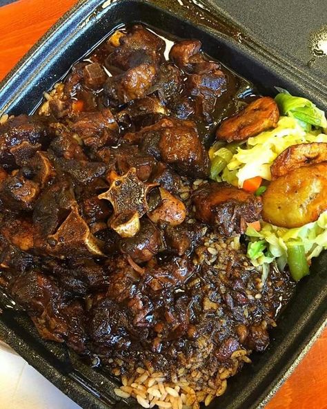 Oxtail Rice And Peas, Oxtail And Rice, Oxtail Recipes Jamaican, Caribbean Meals, Jerk Recipes, Darius Cooks, Recipe Diary, Recipes Jamaican, Cooking Oxtails